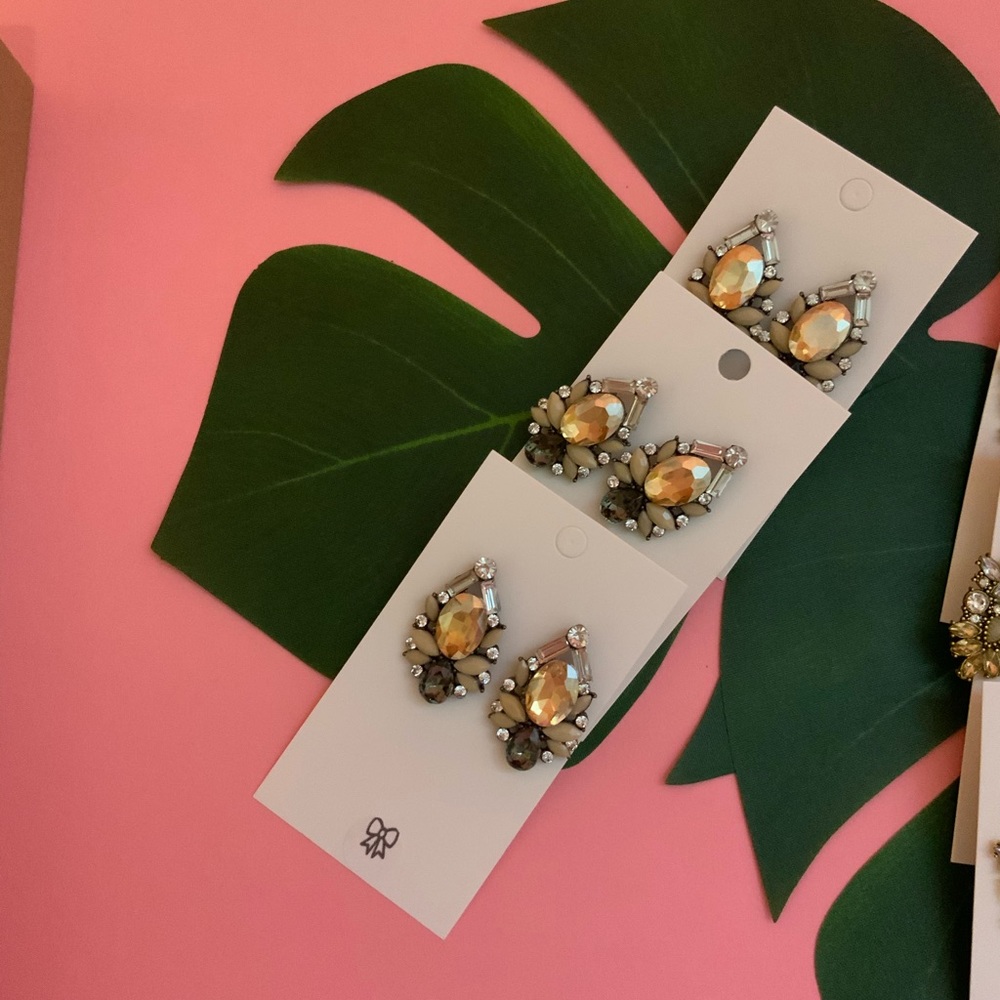 Brownstone Gem Earrings